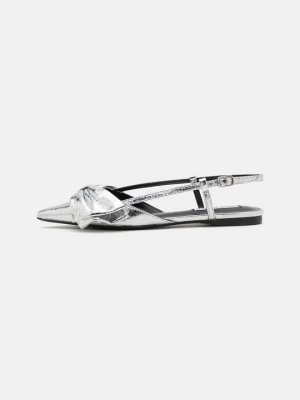 Foto van product Slingback ballerina´s Steve Madden zilverkleurig