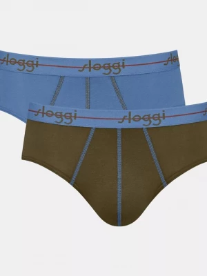 Foto van product SLOGGI Slip 'Start' blauw / olijfgroen / rood