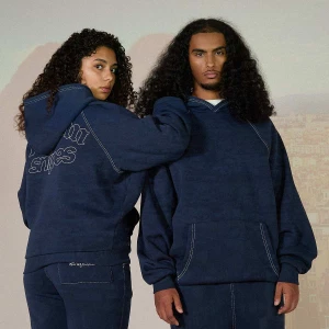 Foto van product Small Logo Essential Oversized Hoodie 125mm X SNIPES blauw