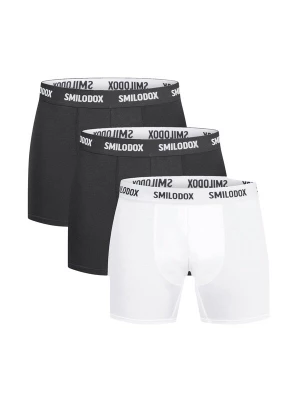 Foto van product Smilodox Boxershorts 'Larry' zwart / wit