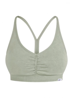 Foto van product Smilodox Sporttop 'Batik Scrunch' olijfgroen