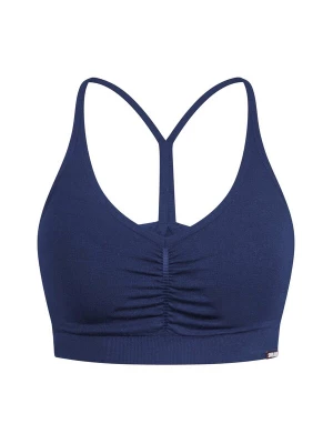 Foto van product Smilodox Sporttop 'Solid Scrunch' donkerblauw