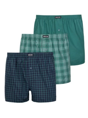 Foto van product SNOCKS Boxershorts 'American' marine / groen / wit
