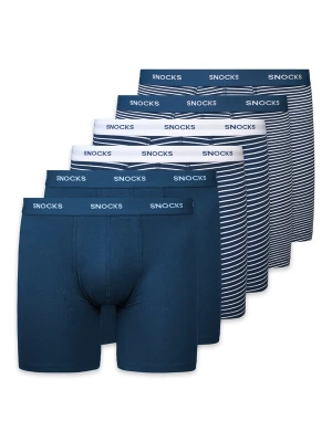 Foto van product SNOCKS Boxershorts blauw / wit