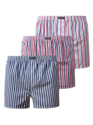 Foto van product SNOCKS Boxershorts opaal / lichtblauw / cranberry / wit