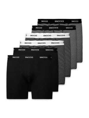 Foto van product SNOCKS Boxershorts zwart / wit