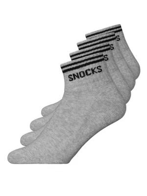 Foto van product SNOCKS Sokken grijs gemêleerd / zwart