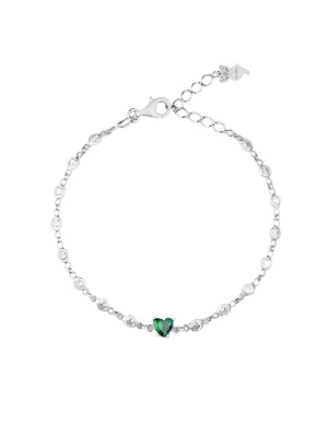 Foto van product So Chic Armband smaragd / zilver