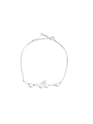 Foto van product So Chic Armband zilver / parelwit
