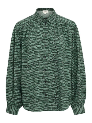 Foto van product SOAKED IN LUXURY Blouse 'Makena Ebba' smaragd / zwart
