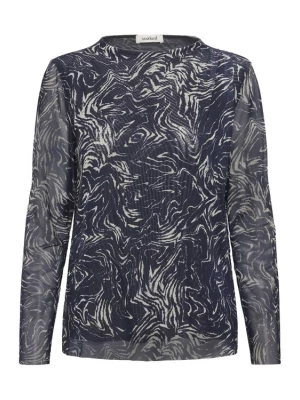 Foto van product SOAKED IN LUXURY Blouse 'SLAvetta' navy / natuurwit