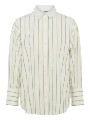 Foto van product SOAKED IN LUXURY Blouse 'SLNoelle' groen / wit