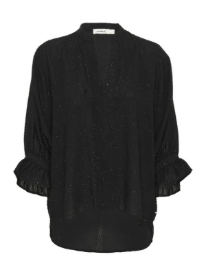 Foto van product SOAKED IN LUXURY Blouse 'Vina' zwart / zilver