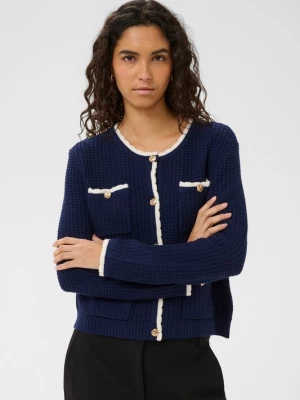 Foto van product SOAKED IN LUXURY Gebreid vest 'Nobilo' nachtblauw