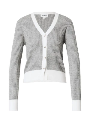 Foto van product SOAKED IN LUXURY Gebreid vest 'Sanja' grijs gemêleerd / wit