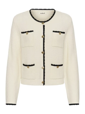 Foto van product SOAKED IN LUXURY Gebreid vest 'SLNobilo' wit