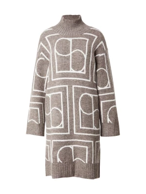 Foto van product SOAKED IN LUXURY Gebreide jurk 'Hedaya' bruin / wit