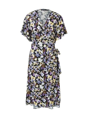 Foto van product SOAKED IN LUXURY Jurk 'Cindra' bruin / lila / zwart / wit