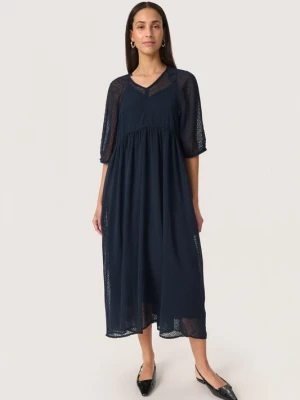 Foto van product SOAKED IN LUXURY Jurk 'SLCammelie' donkerblauw