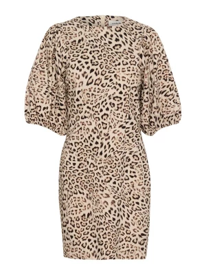 Foto van product SOAKED IN LUXURY Jurk 'SLZazu Dolore' beige / zwart