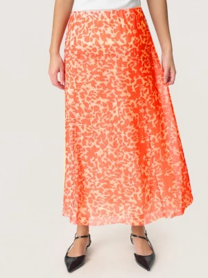 Foto van product SOAKED IN LUXURY Rok beige / neonoranje