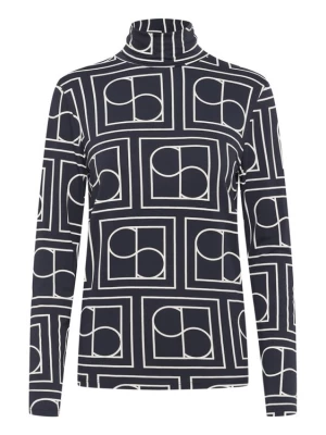 Foto van product SOAKED IN LUXURY Shirt 'Hanadi' donkergrijs / wit