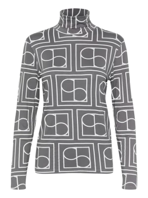 Foto van product SOAKED IN LUXURY Shirt 'SL Hanadi' donkergrijs / wit