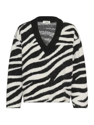 Foto van product SOAKED IN LUXURY Trui 'SL Sorea' zwart / wit
