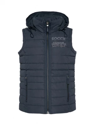 Foto van product Soccx Bodywarmer nachtblauw / grijs