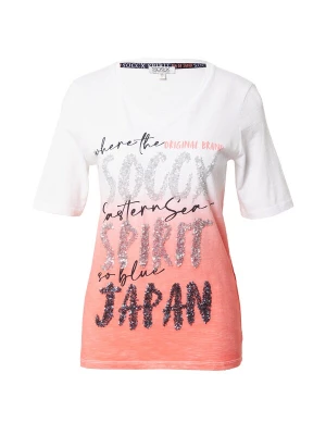 Foto van product Soccx Shirt 'Konnichiwa' gemengde kleuren / lichtoranje / wit
