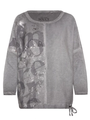 Foto van product Soccx Shirt 'Memory Lane' grijs / donkergrijs / zilver