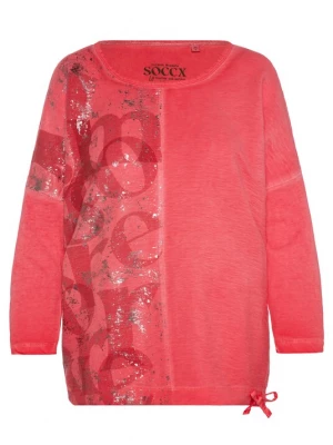 Foto van product Soccx Shirt 'Memory Lane' rood / zilver