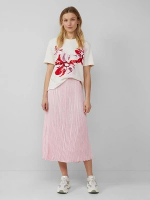 Foto van product Soepel vallende midirok met plooien en elastische band s.Oliver roze