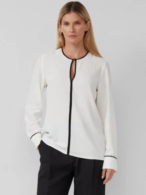 Foto van product Soepel vallende viscose blouse met contrasterende details s.Oliver crème
