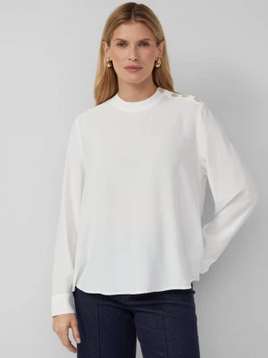 Foto van product Soepel vallende viscose blouse met knopen opzij s.Oliver crème