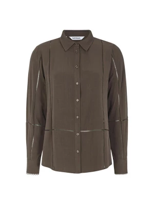 Foto van product Soft Rebels Blouse 'Edwina' donkerbruin