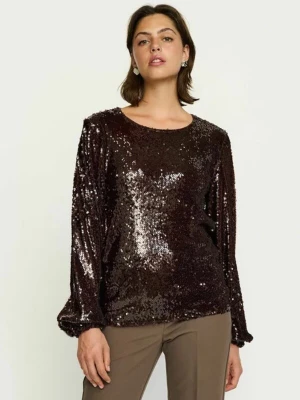 Foto van product Soft Rebels Shirt 'Maddison' donkerbruin