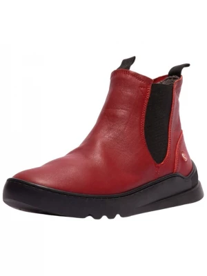 Foto van product Softinos Enkellaarsjes rood / zwart