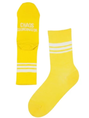 Foto van product Sokisahtel Sokken 'CHAOS COORDINATOR merino wool socks' geel