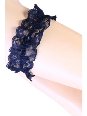 Foto van product Sokisahtel Sokken 'IZABELLA garter with a bow' donkerblauw