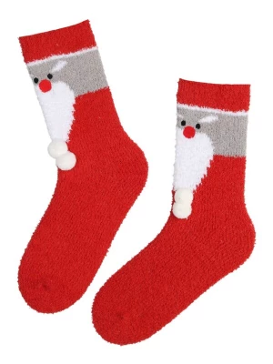 Foto van product Sokisahtel Sokken 'KANSAS soft Christmas with Santa' rood