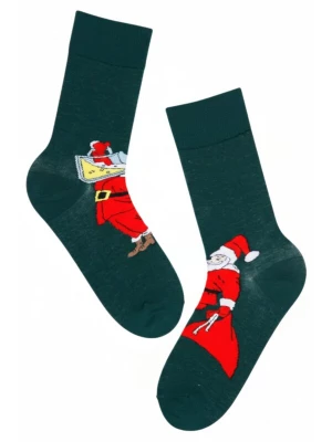 Foto van product Sokisahtel Sokken 'LINNAR socks with Santa' groen