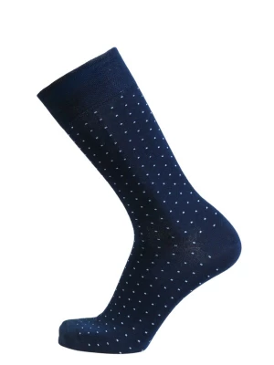 Foto van product Sokisahtel Sokken 'MARCO viscose socks with dots' donkerblauw