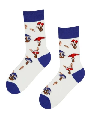 Foto van product Sokisahtel Sokken 'MUSHROOM cotton socks' wit