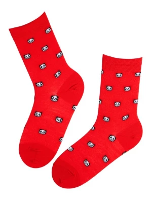 Foto van product Sokisahtel Sokken 'PANDA merino wool socks' rood