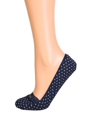 Foto van product Sokisahtel Sokken 'POIS footies with dots' donkerblauw