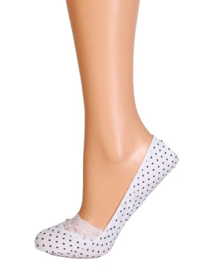 Foto van product Sokisahtel Sokken 'POIS footies with dots' wit
