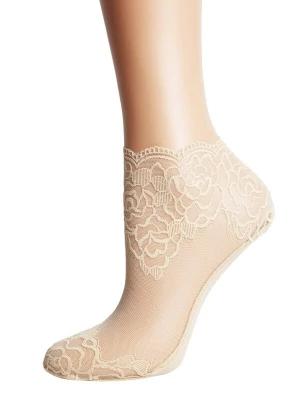 Foto van product Sokisahtel Sokken 'TERESA lace socks for women' beige