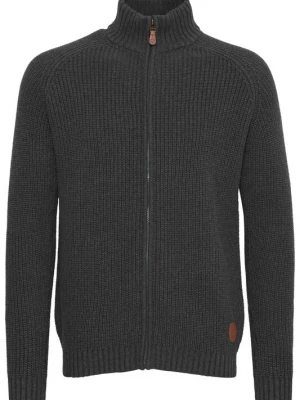 Foto van product !Solid Gebreid vest 'Xenos' grijs gemêleerd