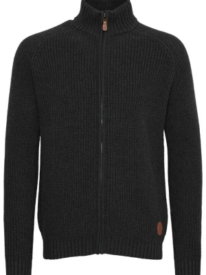 Foto van product !Solid Gebreid vest 'Xenos' zwart gemêleerd